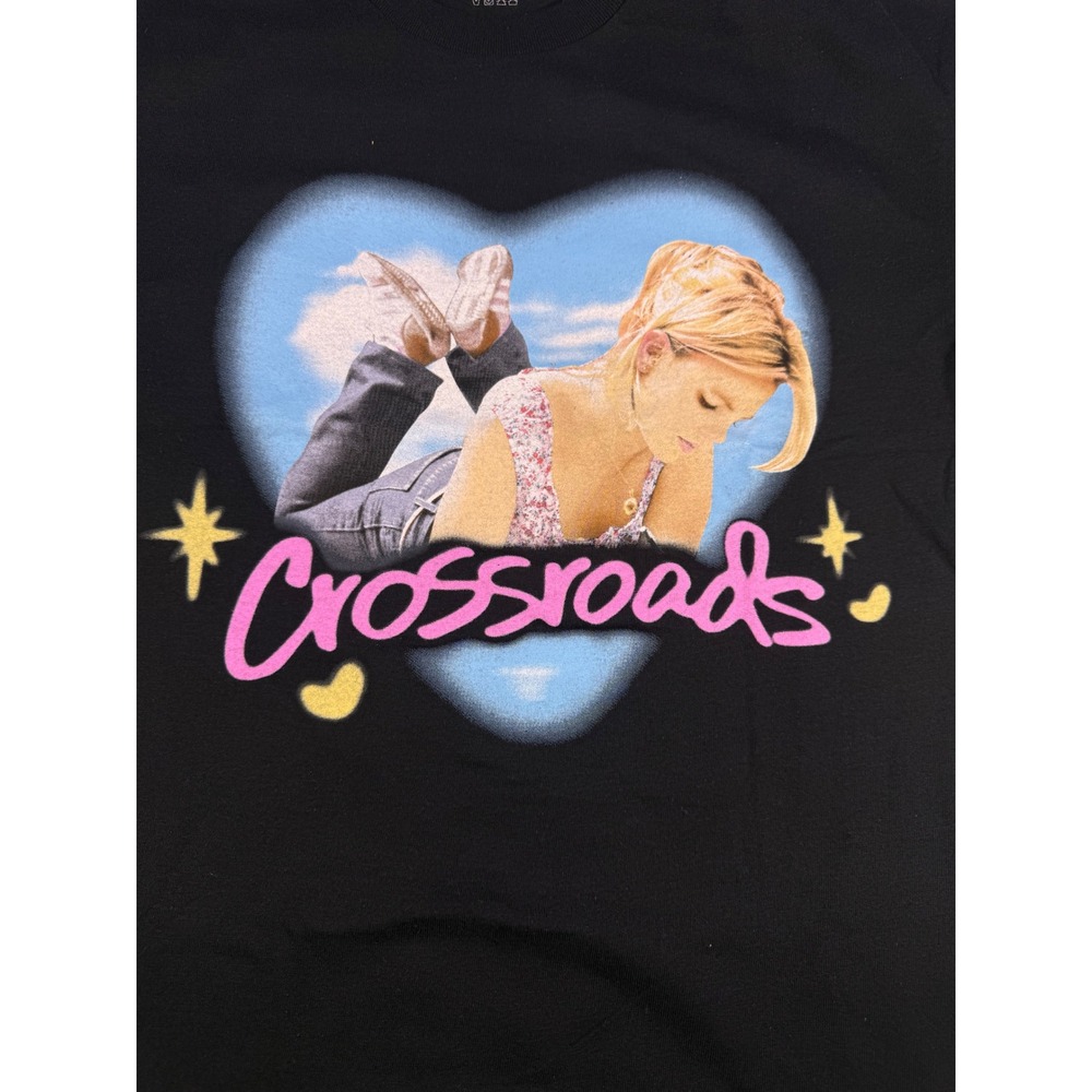 Britney Spears Crossroads Movie Graphic Tee Black Y2K Pop Culture Shirt Medium